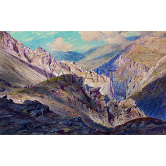 РЕПРОДУКЦИИ НА КАРТИНИ Искърски пролом в Черепиш (1872)